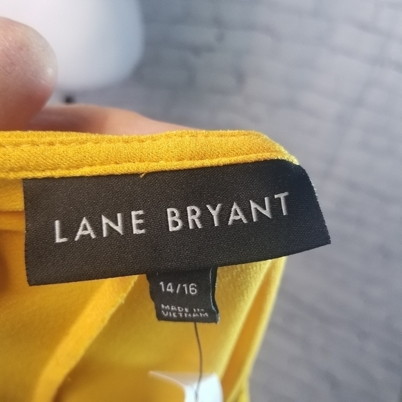 Lane Bryant yellow Jersey midi dress new - Picture 6 of 10